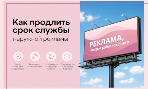 Как продлить срок службы наружной рекламы в  Алексине