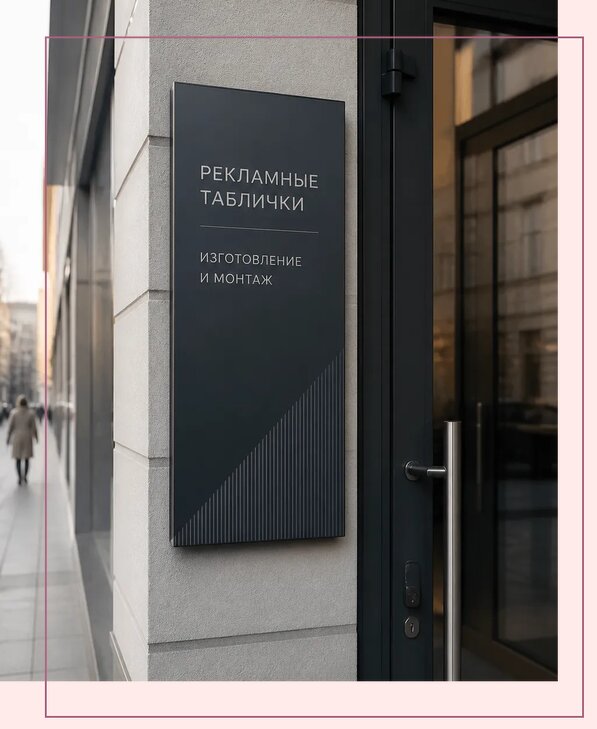 Рекламные таблички в Алексине по цене от 4945 р. | Аванза-Лкс